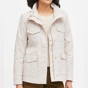 Banana Republic Cotton Utility Jacket Large White Casual Outdoors